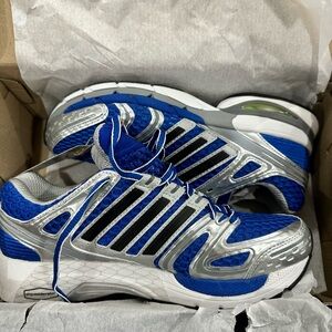 Adidas Adistar Control Five Blue Silver Tech Sneakers Womens 7